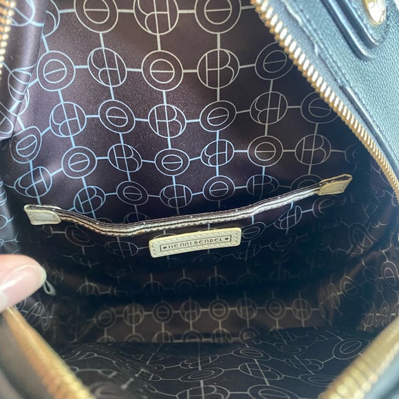 Henri Bendel Mini Black Backpack Gold Hardware - Picture 2 of 6
